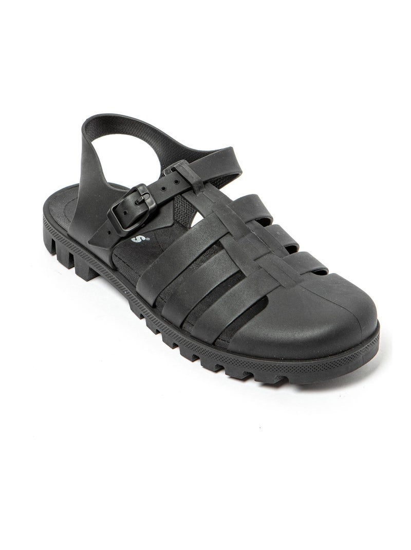 Sandalias de playa de Mujer con suela de goma Negro - Kiabi