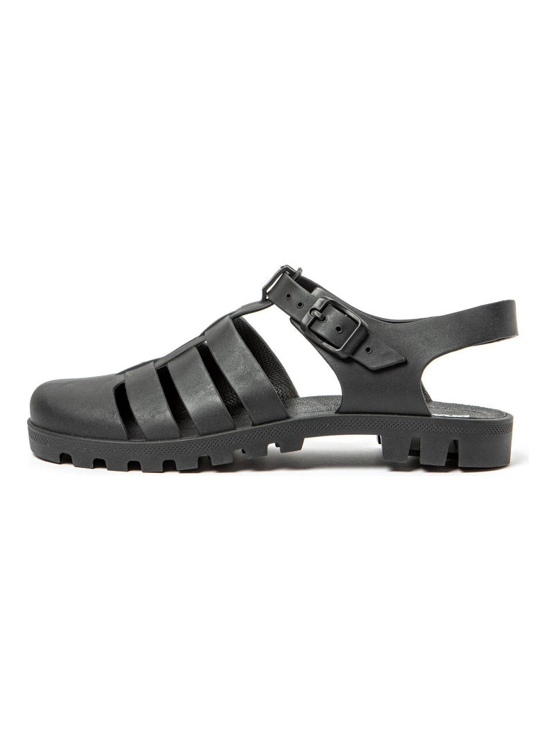 Sandalias de playa de Mujer con suela de goma Negro - Kiabi