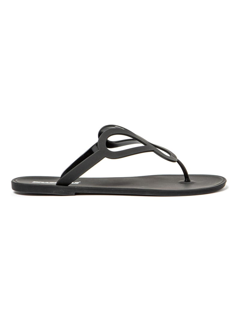 Sandalias de playa de Mujer con suela de goma Negro - Kiabi