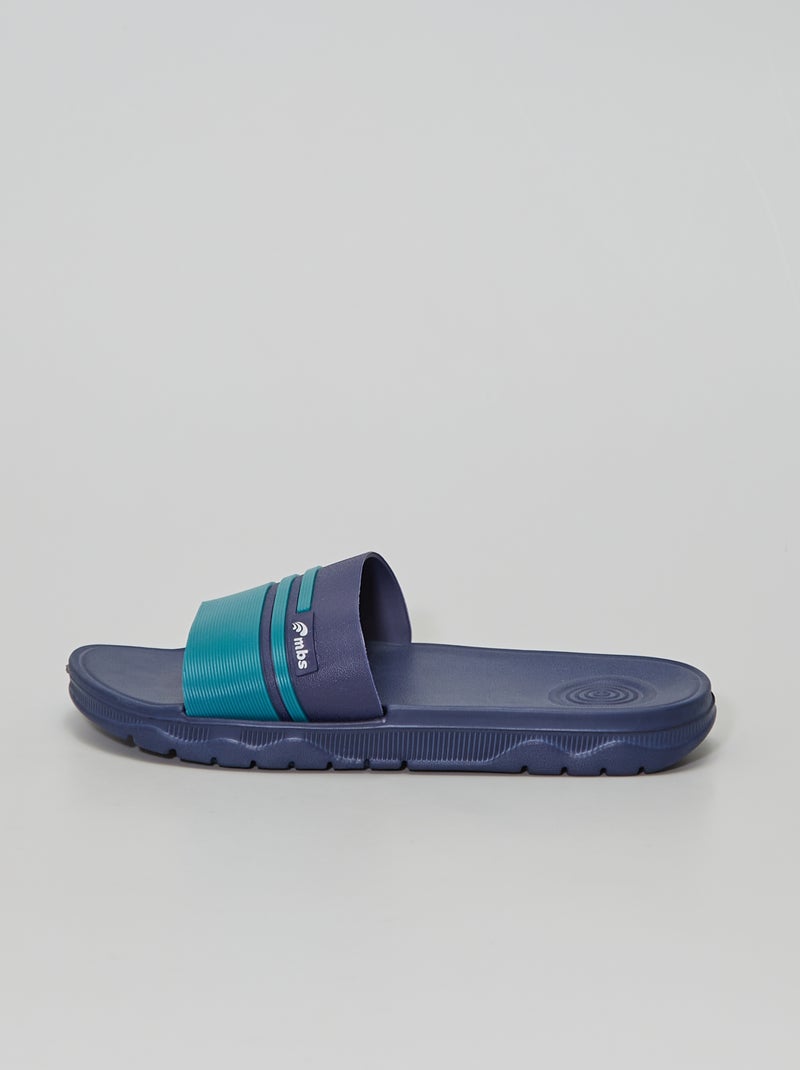Sandalias de playa de plástico AZUL - Kiabi
