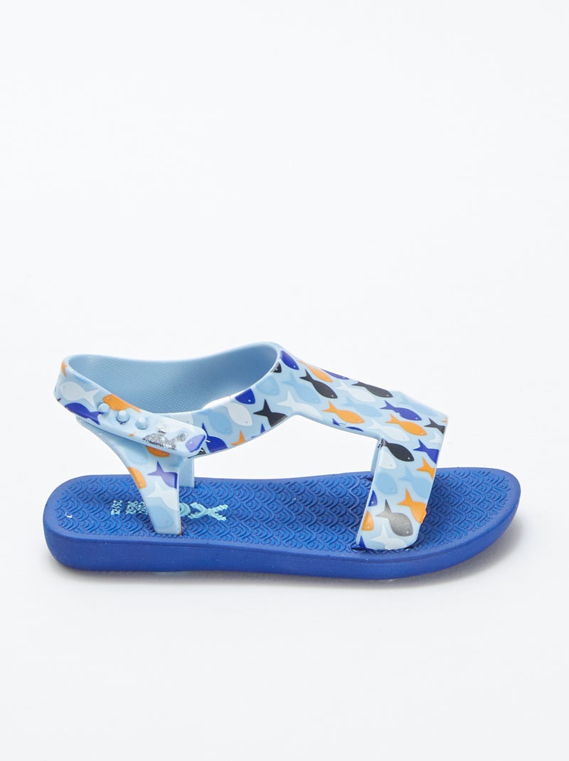 Sandalias de playa 'pez' AZUL - Kiabi