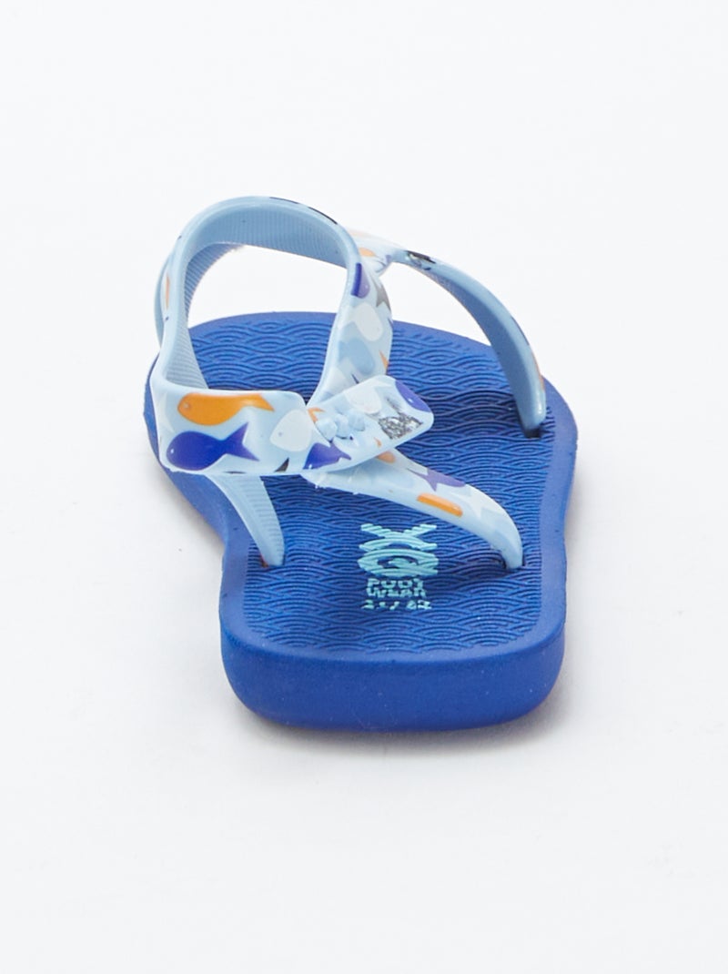 Sandalias de playa 'pez' AZUL - Kiabi