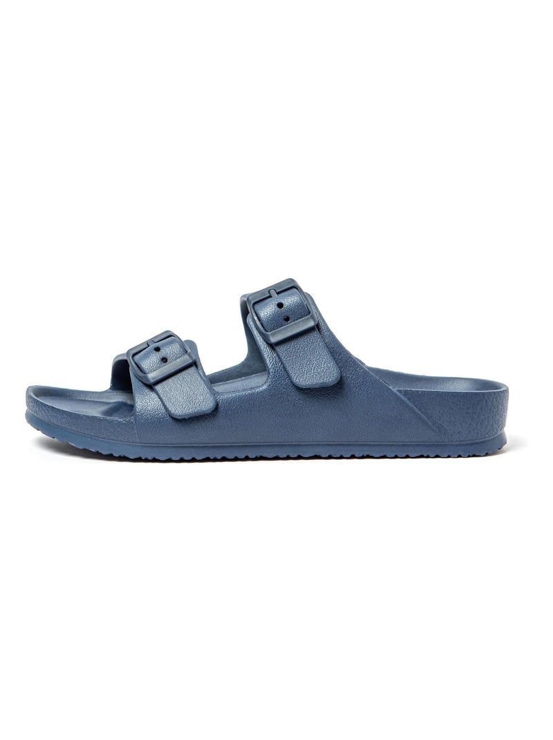 Sandalias de Playa Unisex con suela de goma Azul oscuro - Kiabi