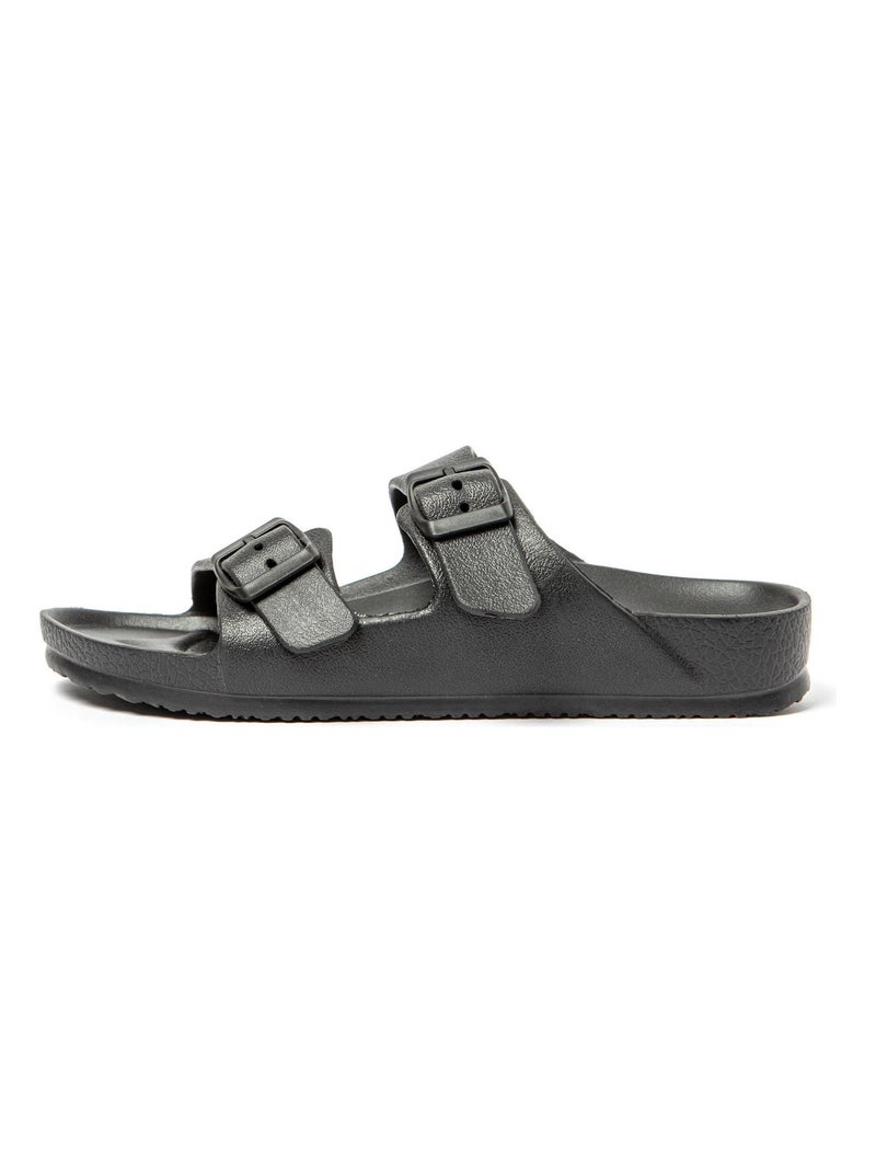 Sandalias de Playa Unisex con suela de goma Negro - Kiabi