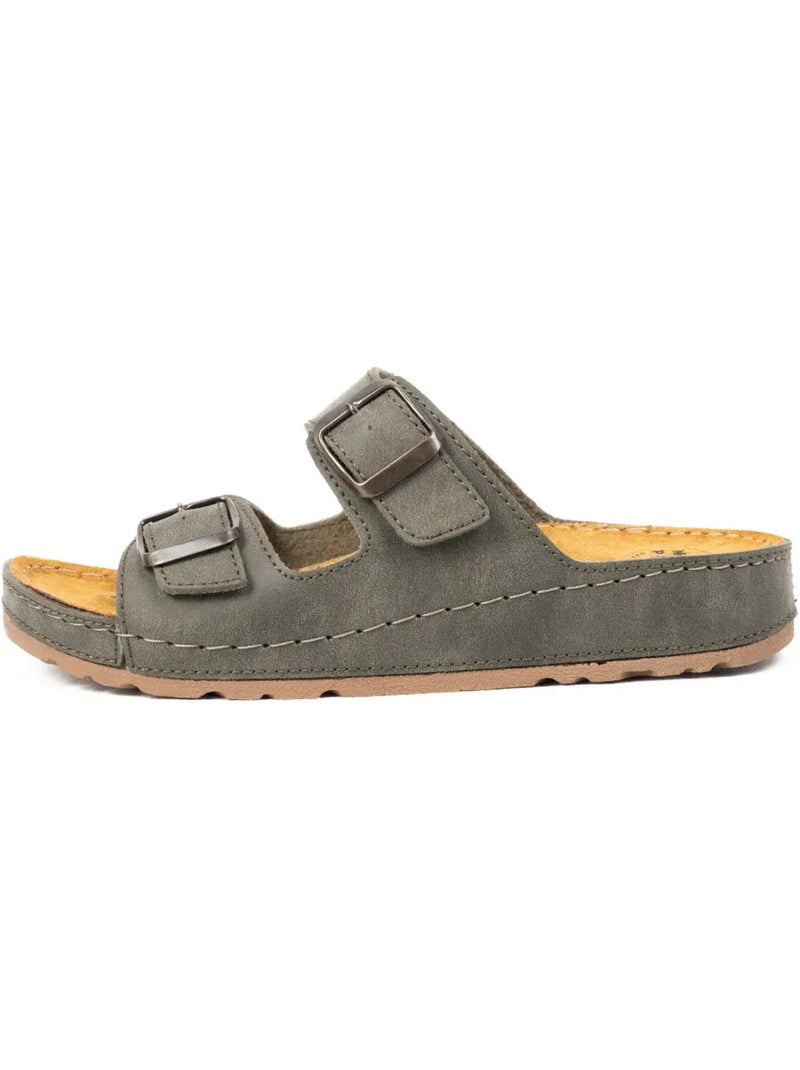 Sandalias de punta ancha h - modelo hibiscus Caqui - Kiabi