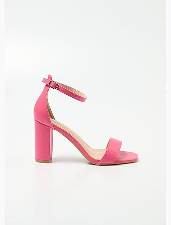 Sandalias de tacón alto con punta cuadrada y tiras - AFIBEL