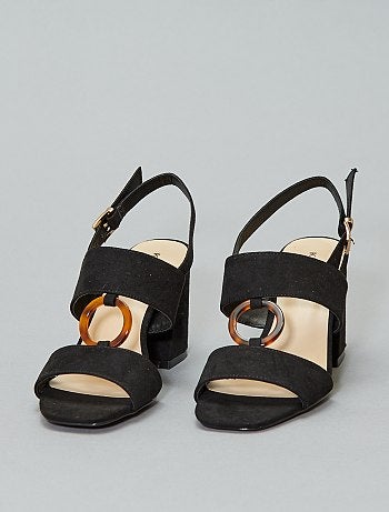 Sandalias de tacón con anilla - Kiabi