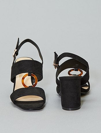 Sandalias de tacón con anilla - Kiabi