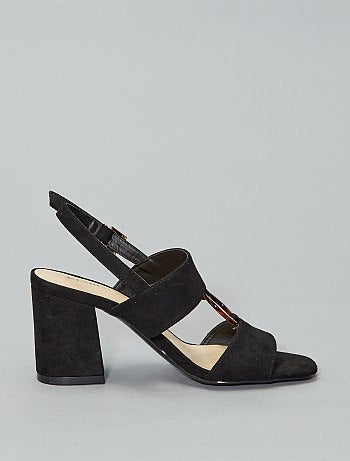 Sandalias de tacón con anilla - Kiabi