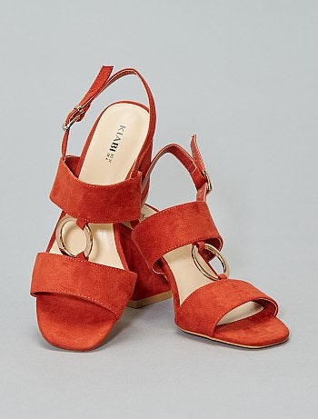 Sandalias de tacón con anilla - Kiabi