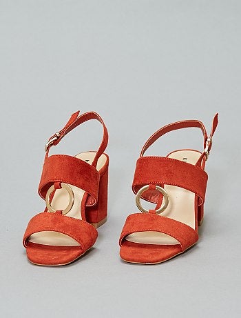 Sandalias de tacón con anilla - Kiabi