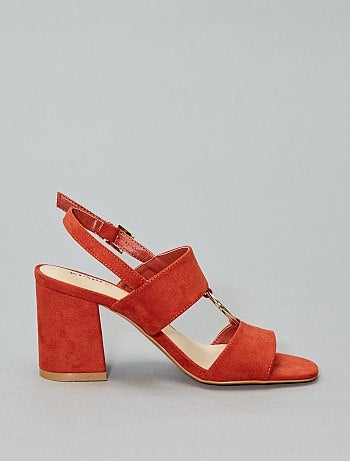 Sandalias de tacón con anilla - Kiabi