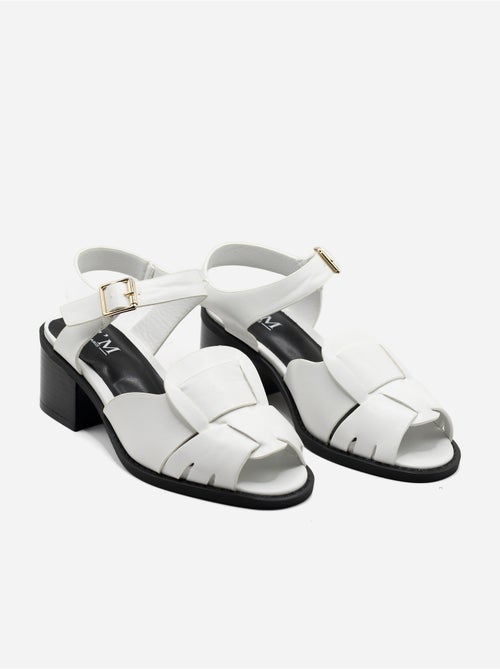 Sandalias de tacón con correa y hebilla - Kiabi Sandalias de tacón con correa y hebilla - Kiabi
