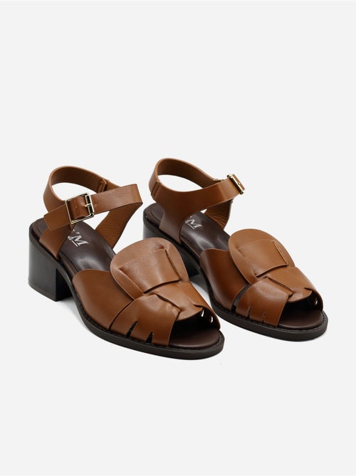 Sandalias de tacón con correa y hebilla - Kiabi Sandalias de tacón con correa y hebilla - Kiabi