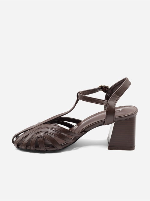 Sandalias de tacón con tiras - Kiabi Sandalias de tacón con tiras - Kiabi