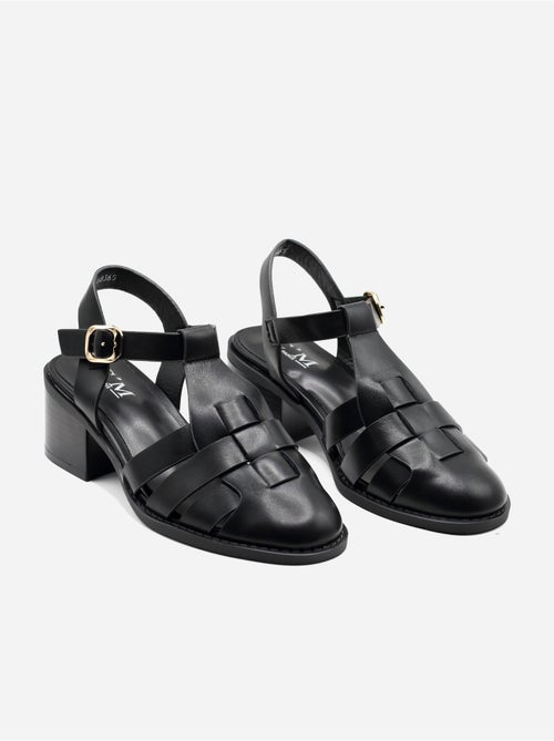 Sandalias de tacón correa cruzada - Kiabi Sandalias de tacón correa cruzada - Kiabi