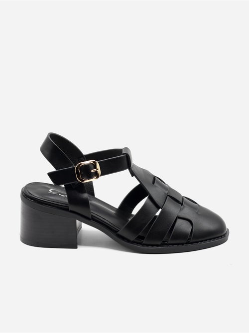 Sandalias de tacón correa cruzada - Kiabi Sandalias de tacón correa cruzada - Kiabi
