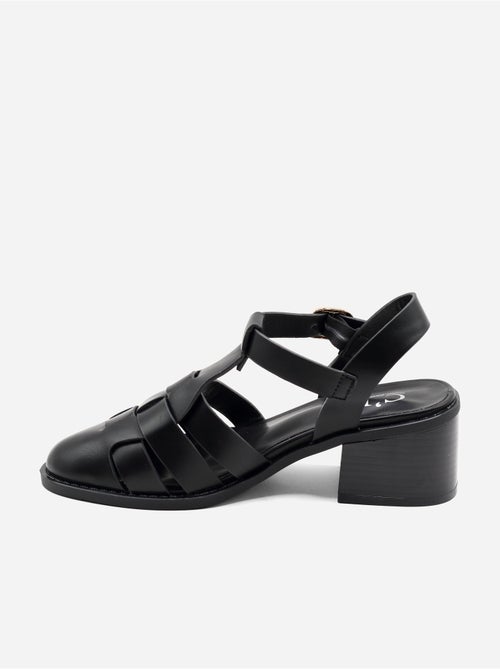 Sandalias de tacón correa cruzada - Kiabi Sandalias de tacón correa cruzada - Kiabi