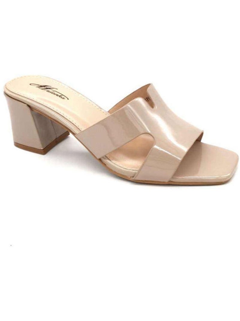 Sandalias de tacón Kebello Beige - Kiabi