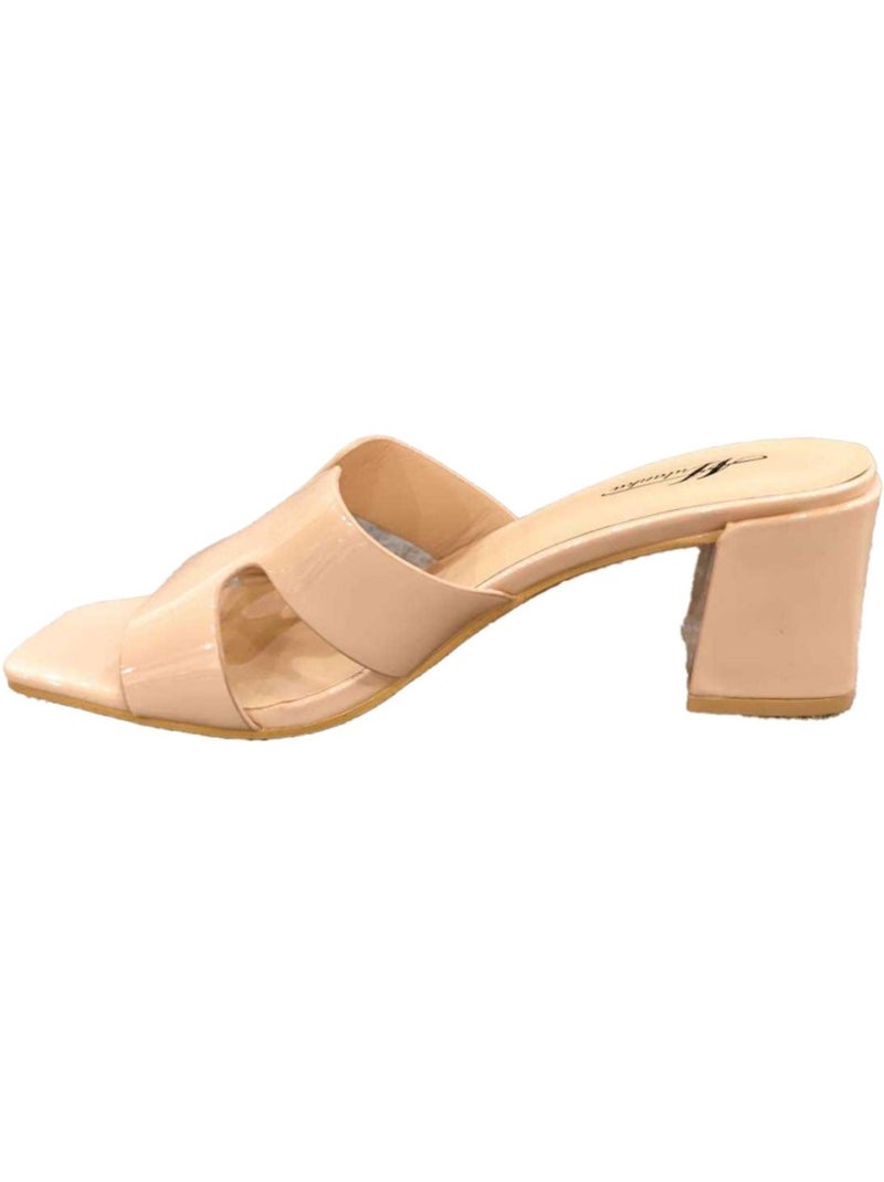 Sandalias de tacón Kebello Beige - Kiabi
