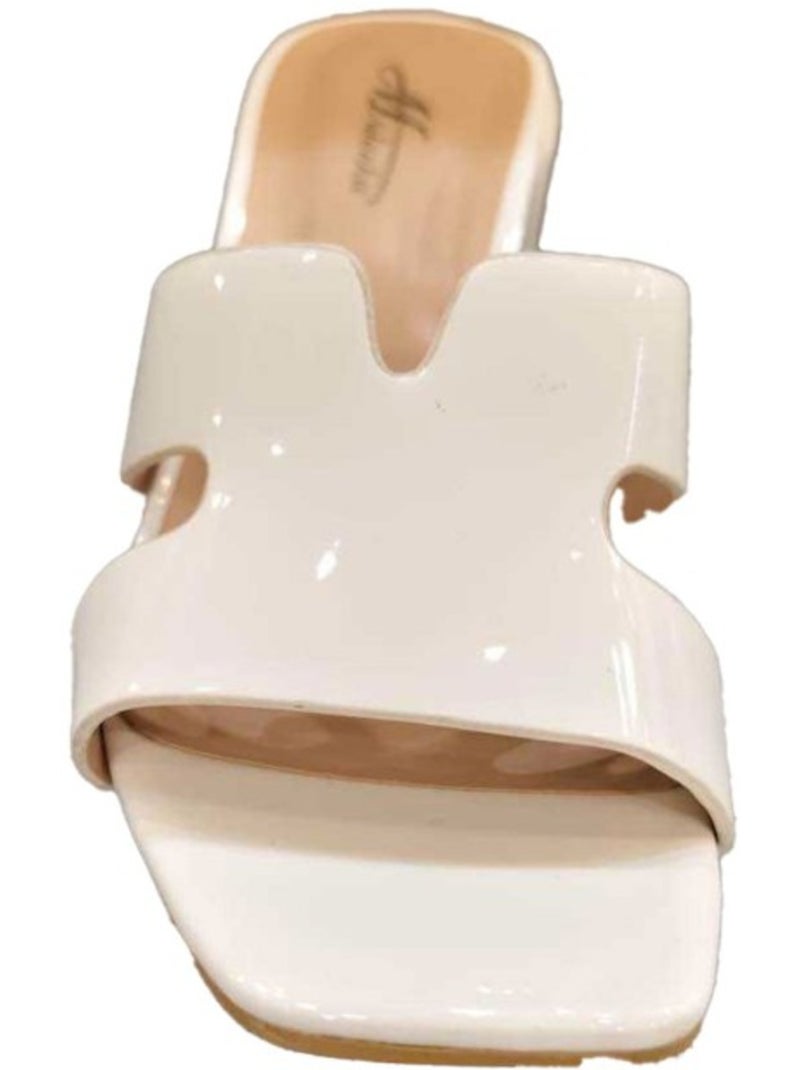 Sandalias de tacón Kebello Blanco - Kiabi