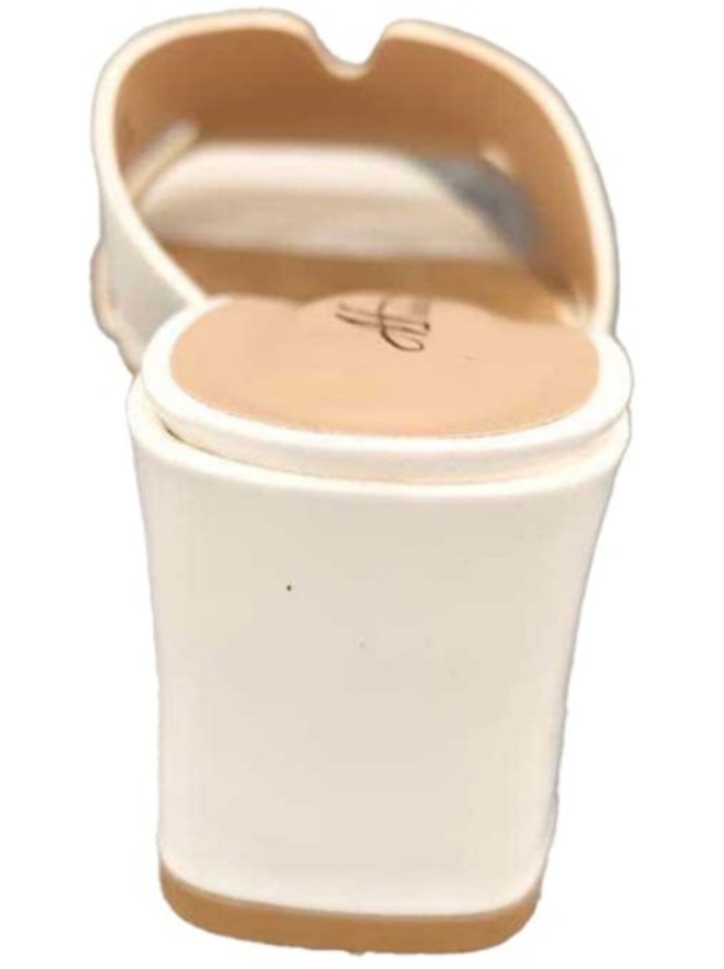 Sandalias de tacón Kebello Blanco - Kiabi