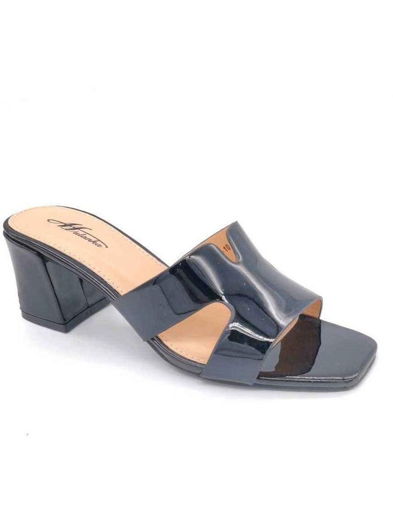 Sandalias de tacón Kebello Negro Negro - Kiabi