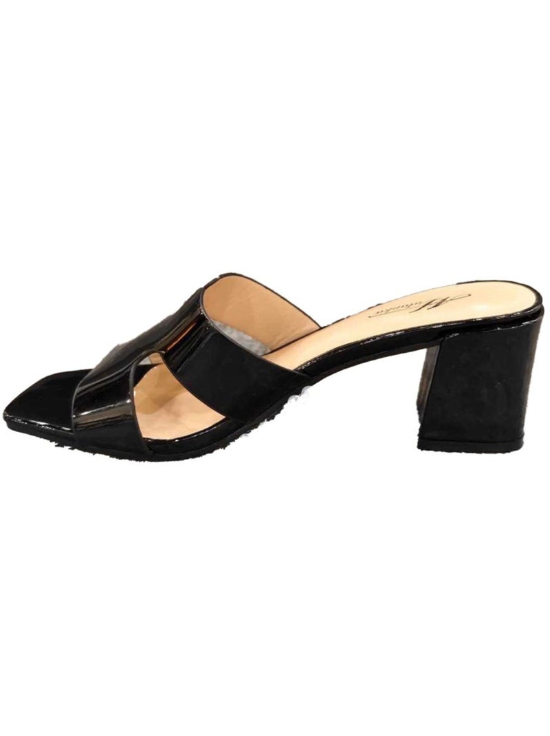 Sandalias de tacón Kebello Negro Negro - Kiabi