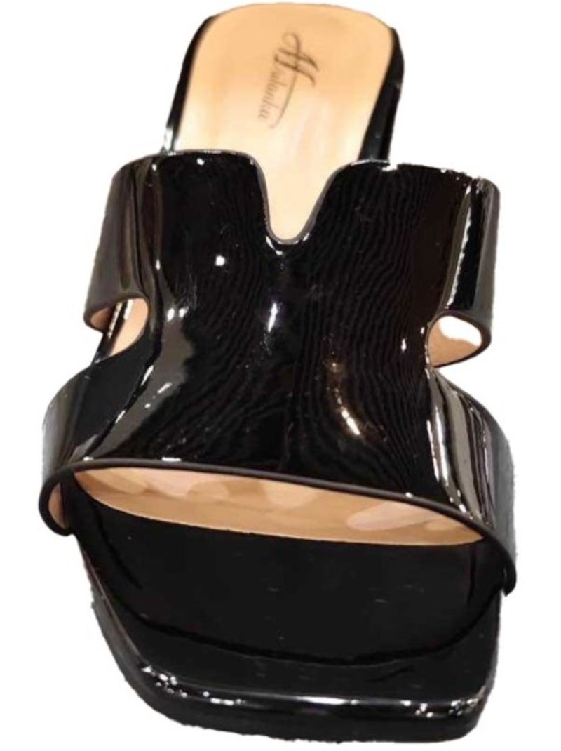 Sandalias de tacón Kebello Negro Negro - Kiabi