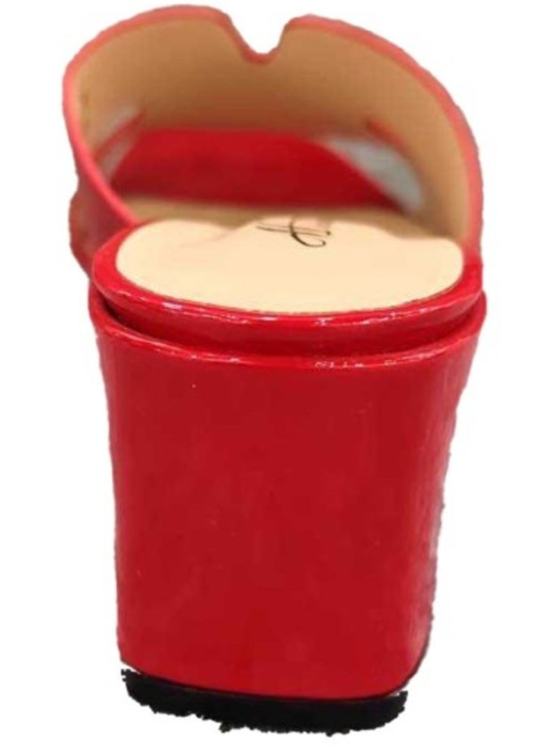 Sandalias de tacón Kebello Rojo - Kiabi
