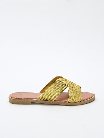Sandalias de tela