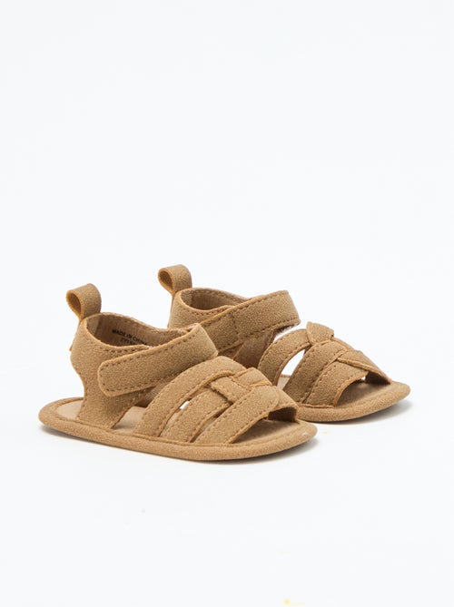 Sandalias de tela con tiras cruzadas - Kiabi