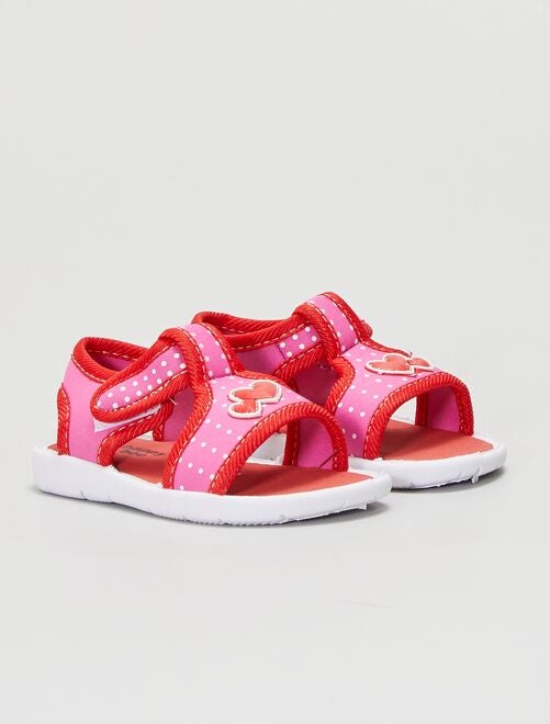 Sandalias de tela 'corazones' - Kiabi