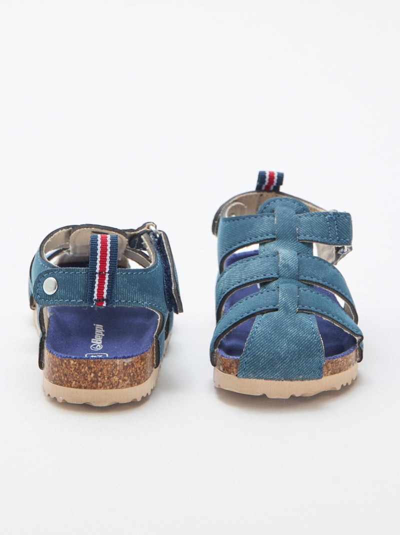 Sandalias de tiras Azul - Kiabi