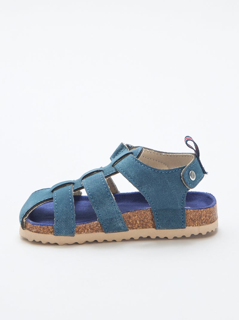 Sandalias de tiras Azul - Kiabi