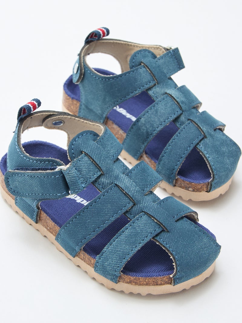 Sandalias de tiras Azul - Kiabi