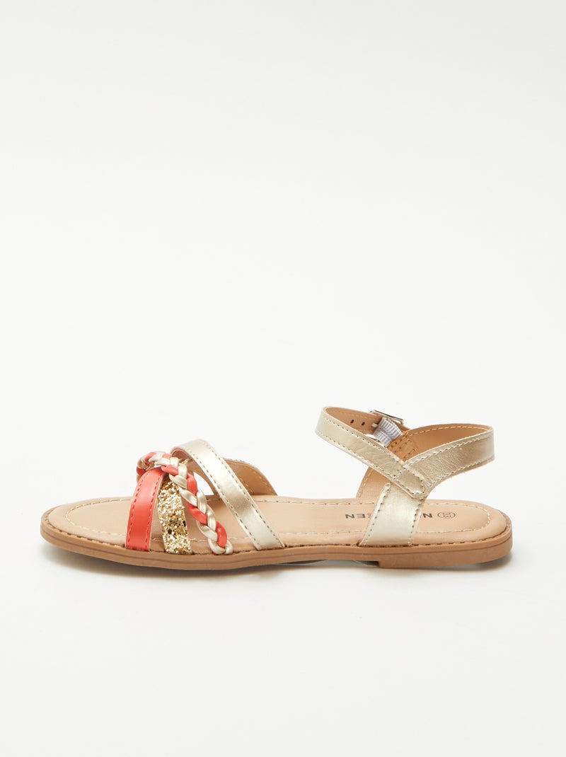 Sandalias de tiras Rosa - Kiabi