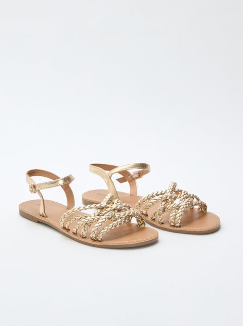 Sandalias de tiras trenzadas - Kiabi