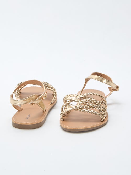 Sandalias de tiras trenzadas - Kiabi