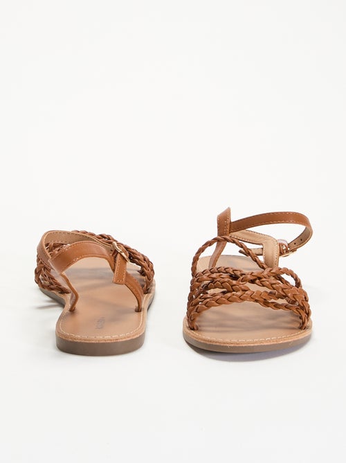 Sandalias de tiras trenzadas - Kiabi