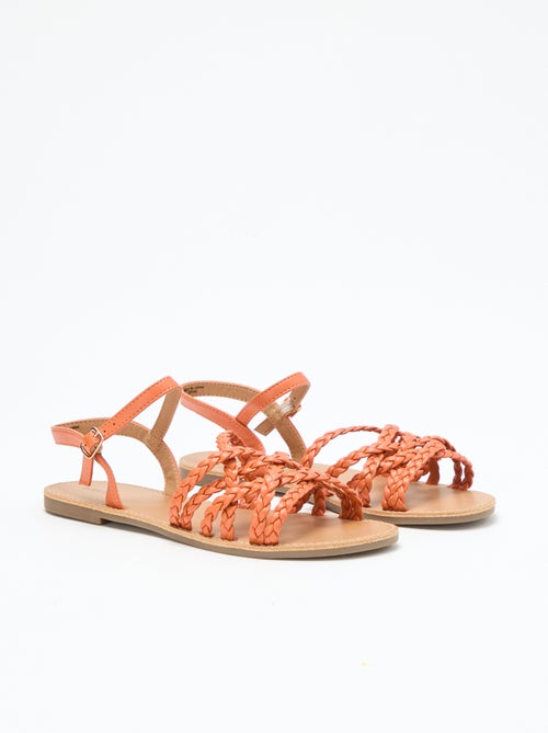 Sandalias de tiras trenzadas - Kiabi