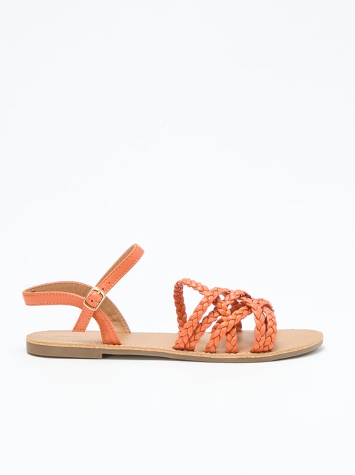 Sandalias de tiras trenzadas - Kiabi