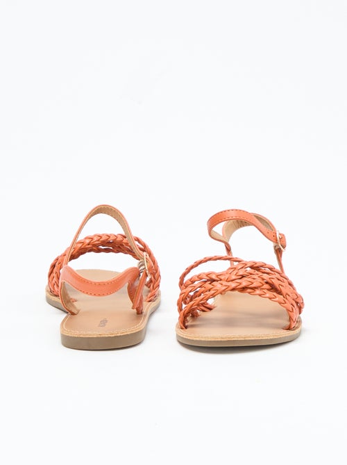 Sandalias de tiras trenzadas - Kiabi