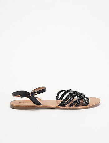Sandalias de tiras trenzadas