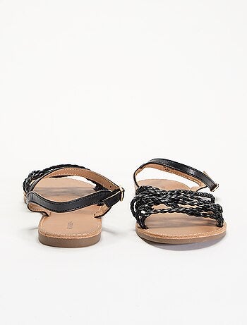 Sandalias de tiras trenzadas