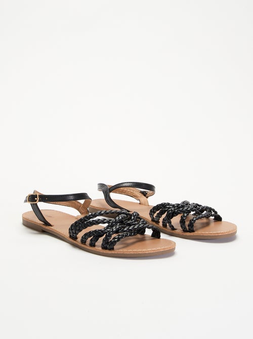 Sandalias de tiras trenzadas - Kiabi