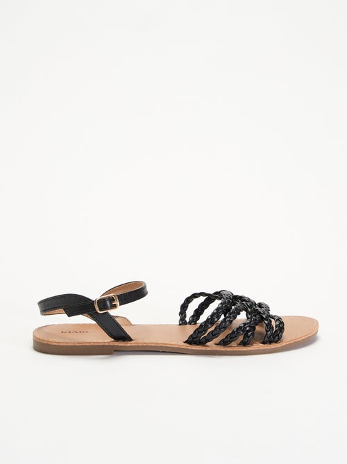 Sandalias de tiras trenzadas - Kiabi