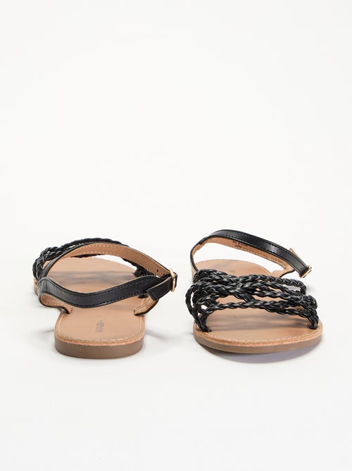 Sandalias de tiras trenzadas - Kiabi