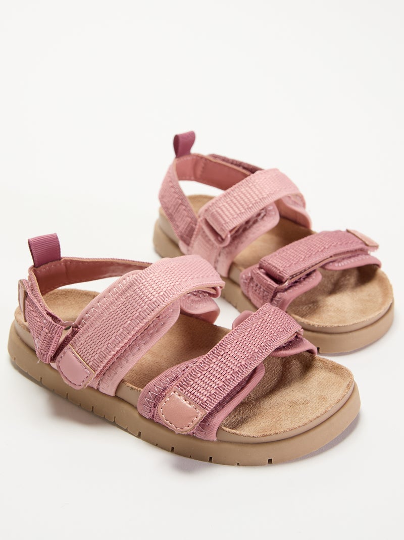 Sandalias de trekking Rosa - Kiabi
