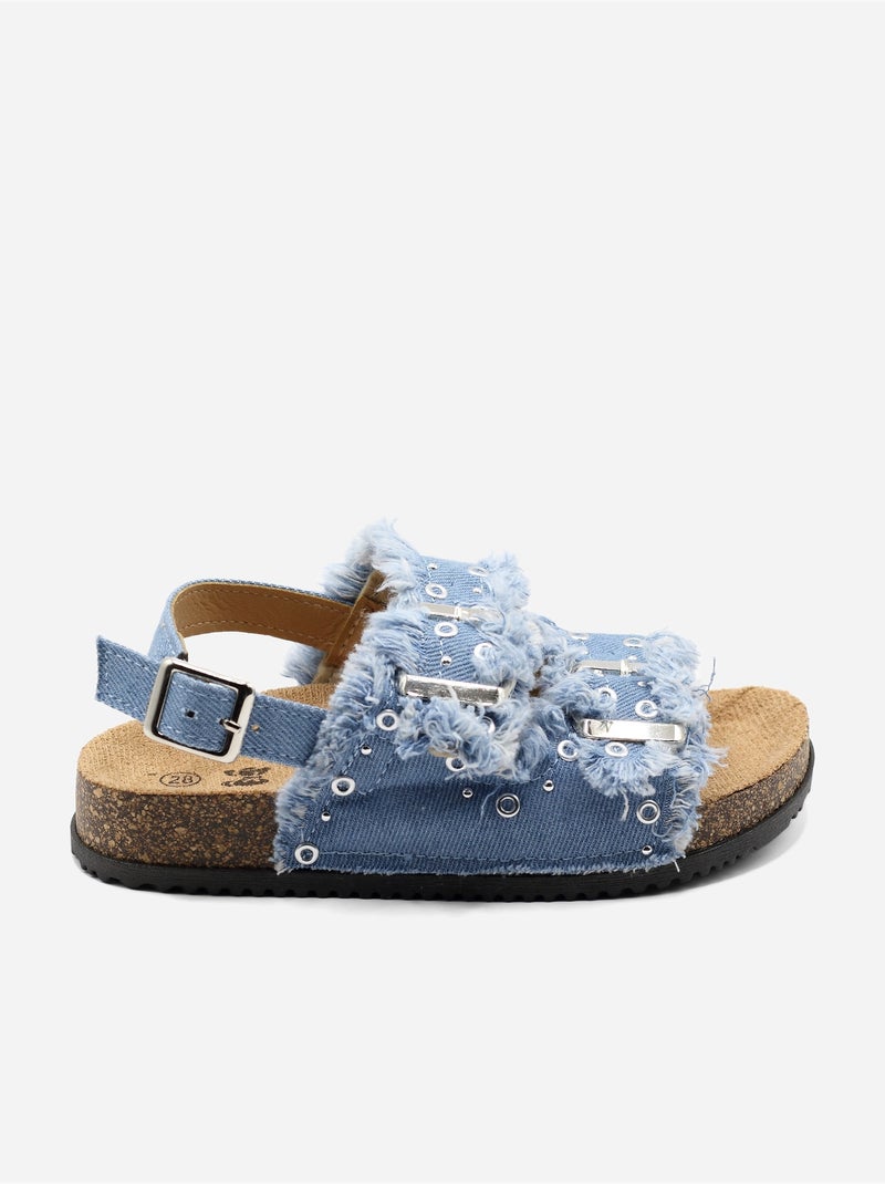 Sandalias de vaqueros Azul claro - Kiabi
